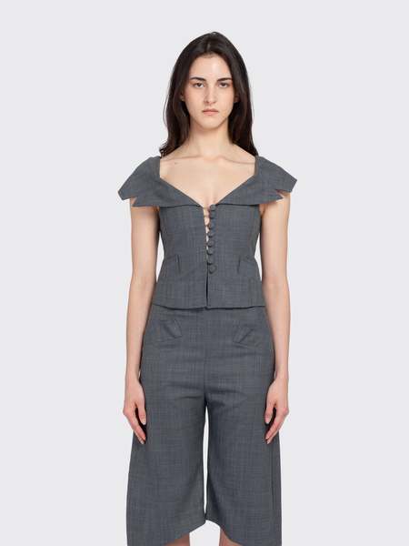 Ganni Shiny Puff Oversized Vest | Garmentory