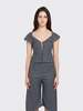 Ganni Wool Melange Suiting Vest - Phantom - Thumbnail 1