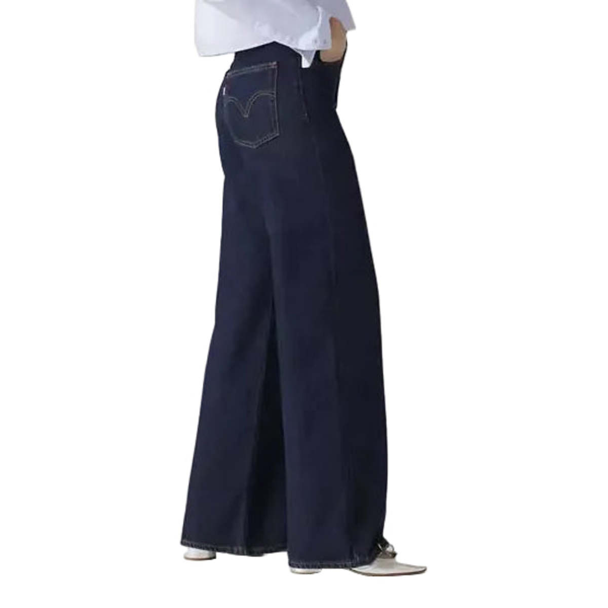 Levi's Ribcage Wide Leg Jeans - Shaded - Image 3 of 5
