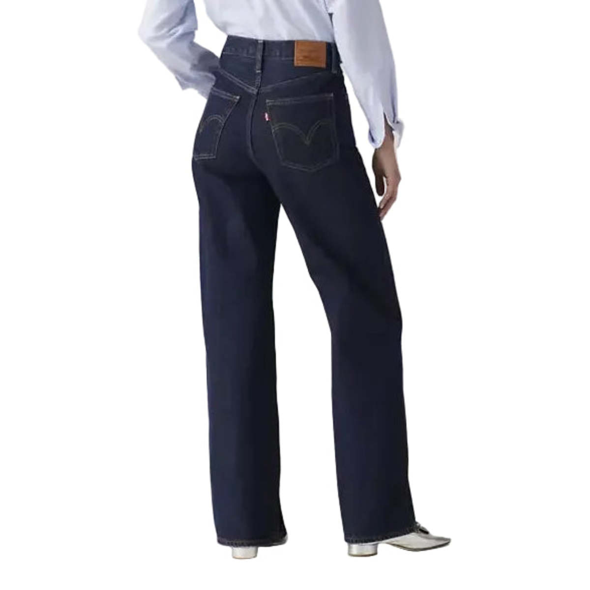 Levi's Ribcage Wide Leg Jeans - Shaded - Image 4 of 5