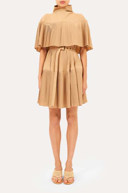 ulla johnson oumi cotton lace mini dress Ulla Johnson - Oumi crochet and chiffon-trimmed poplin mini dress