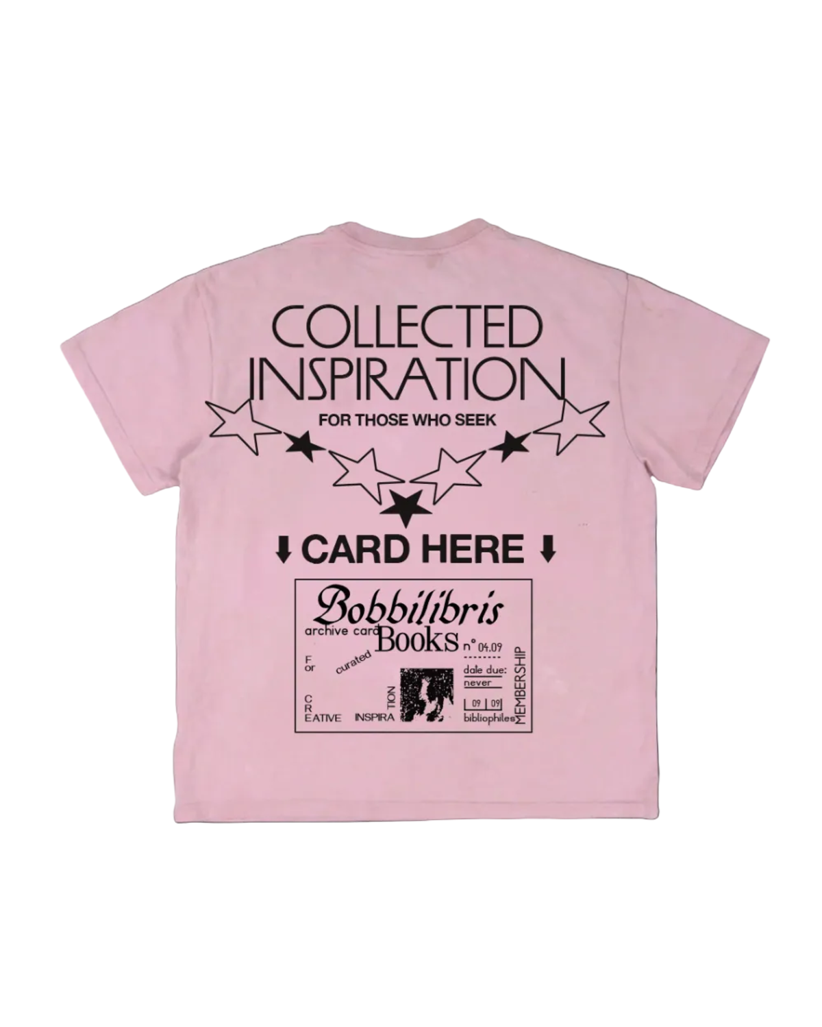 Bobbilibris Books Archive Card Tee - Image 2 of 2