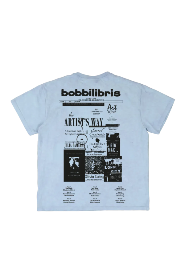 Bobbilibris Books Creation Curation List Tee