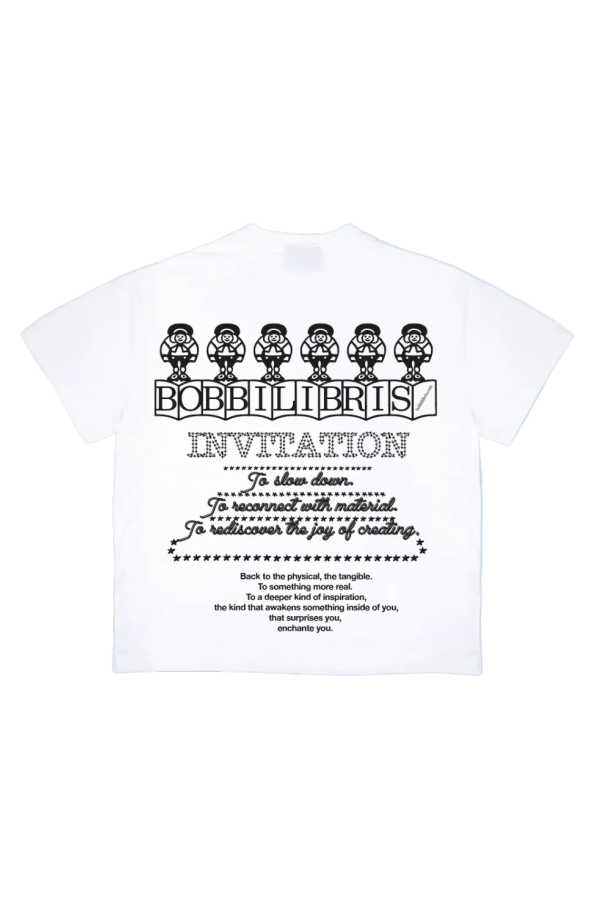 Bobbilibris Books Invitation Tee