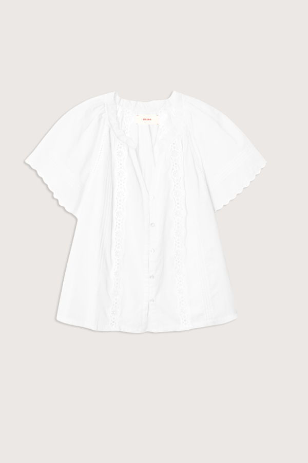 Xirena Bianca Cotton Short Sleeve Top - White