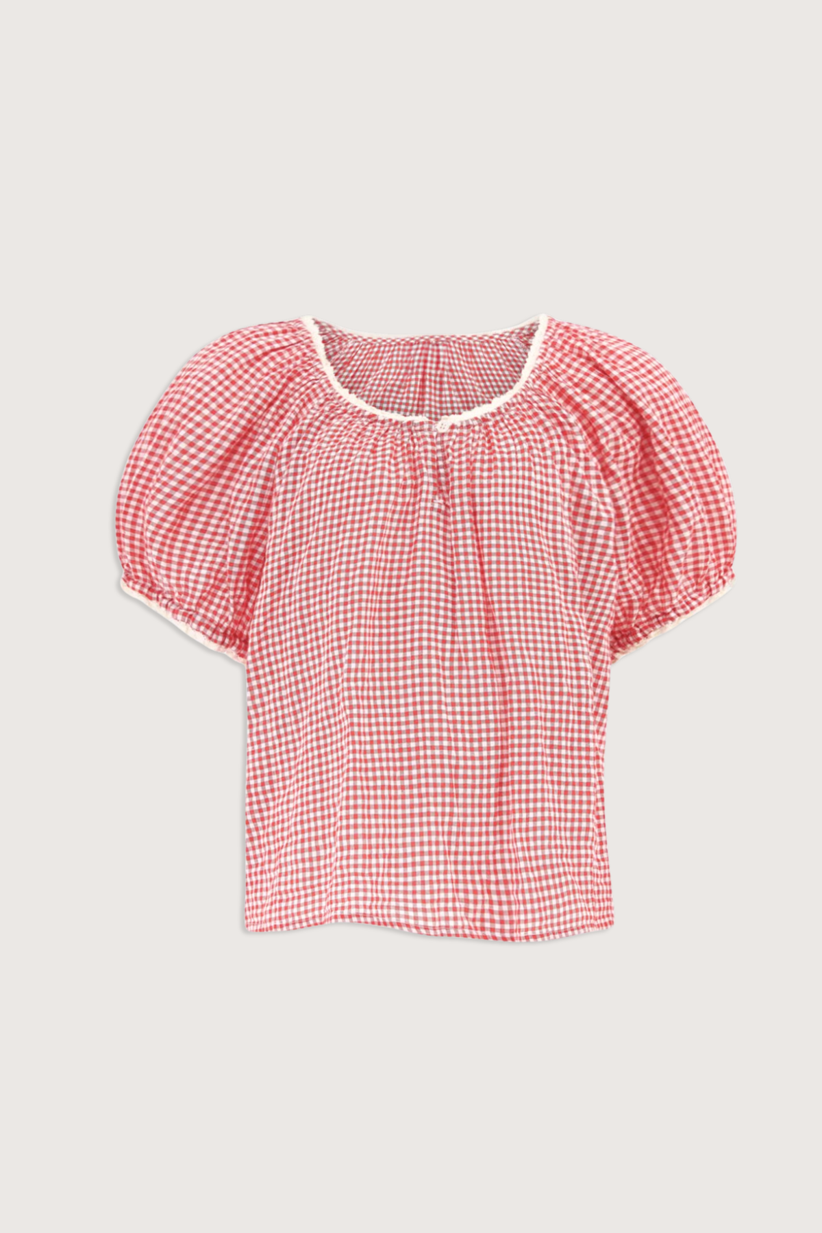 Xirena Maisie Gingham Top - Cherry Red - Image 1 of 1