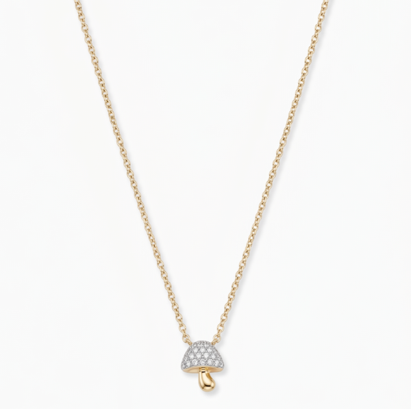 Zofia Day Pav Mushroom Necklace - Gold Zofia Day Pav Mushroom Necklace - Gold