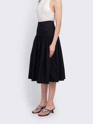 AMOMENTO Shirring Culotte Pants - Black | Garmentory