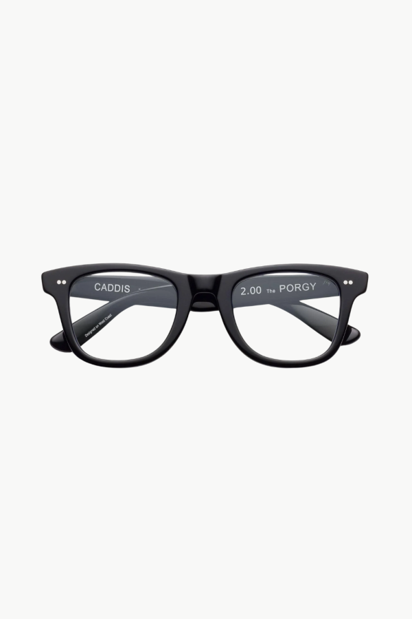 Caddis Porgy Backstage Reading Glasses - Gloss Black