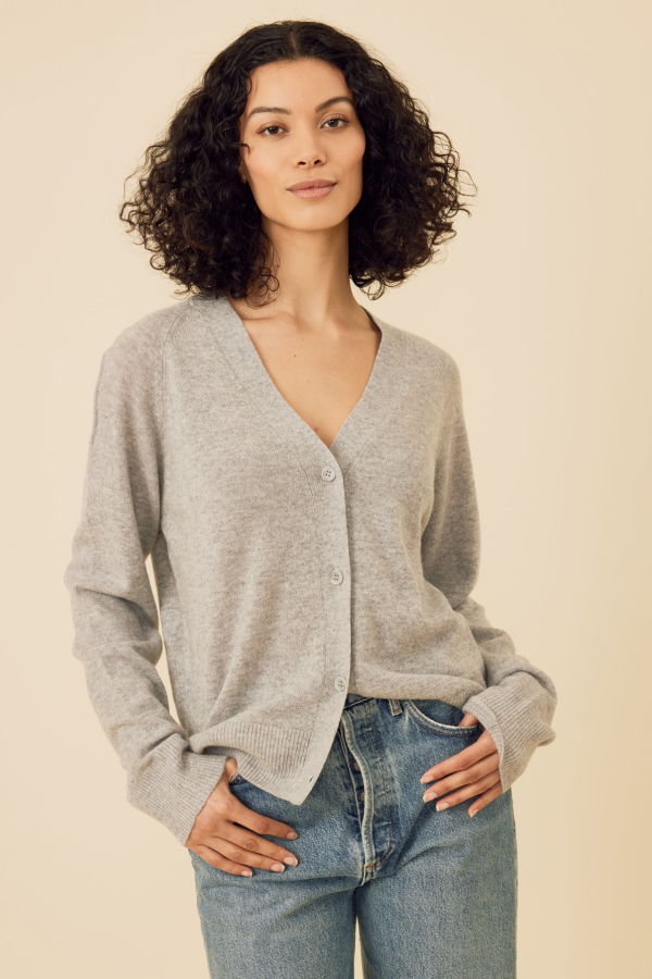 ONE GREY DAY Sloane Cashmere Cardigan