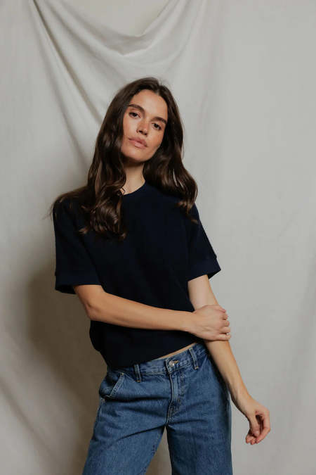 Simone Wild Hammered Velvet Raglan Sweater | Garmentory