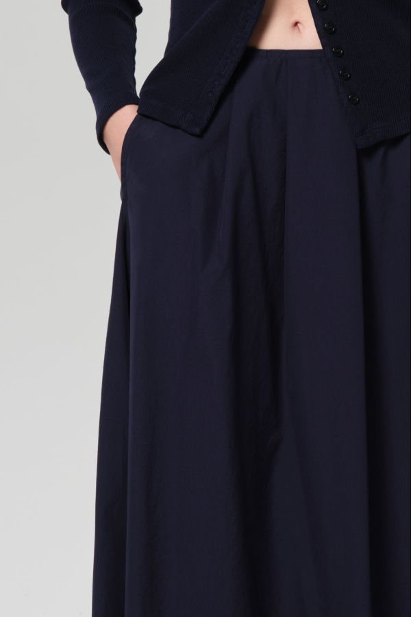 Citizens of Humanity Emil Poplin Skirt - Navy