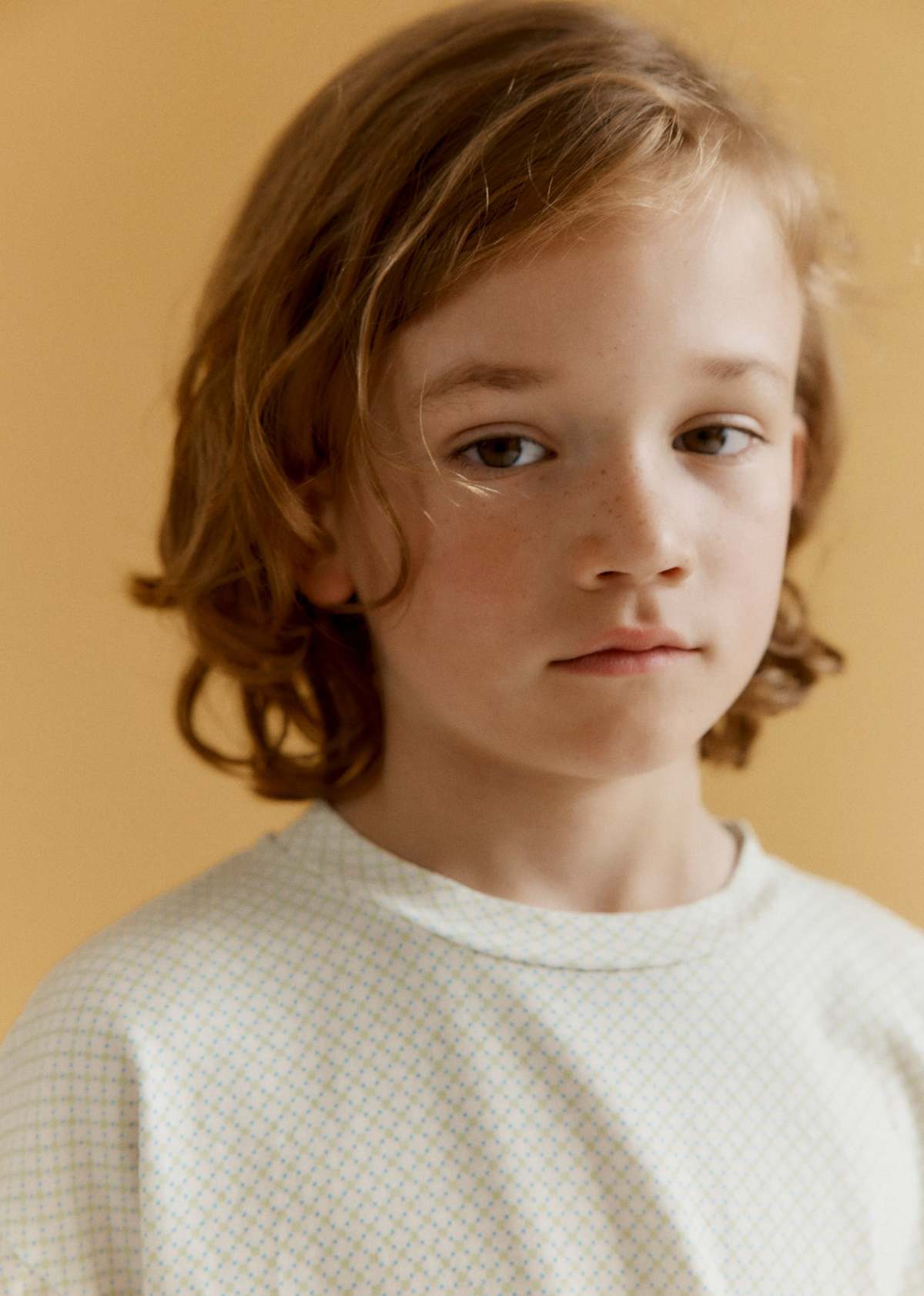 KIDS Caramel Ahipa Children's Cotton T-Shirt - Ditsy Geo - Image 1 of 3