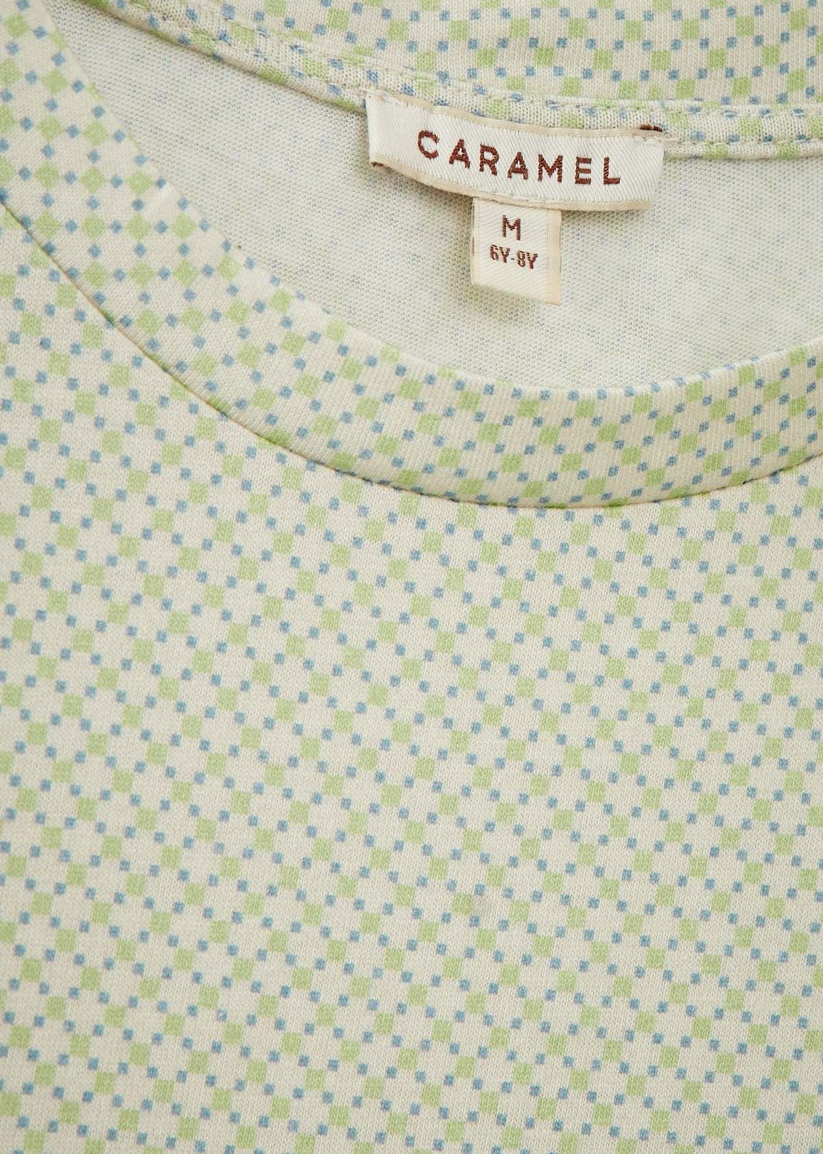 KIDS Caramel Ahipa Children's Cotton T-Shirt - Ditsy Geo - Image 2 of 3