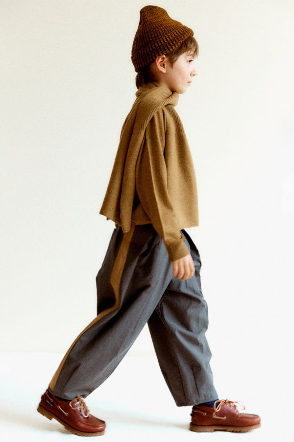 KIDS Caramel Bobby Trousers - Brown