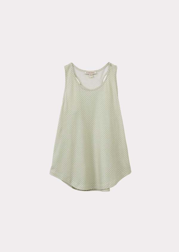 KIDS Caramel Cassia Children's Vest Top Ditsy Geo Print