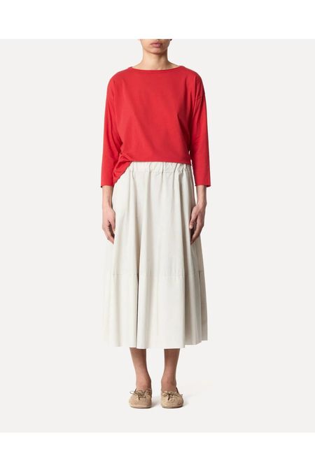 ichi-Antiquites**新品Linen Gather Skirt ICHI ANTIQUITES Linen Gingham Gather Skirt - Natural/Black