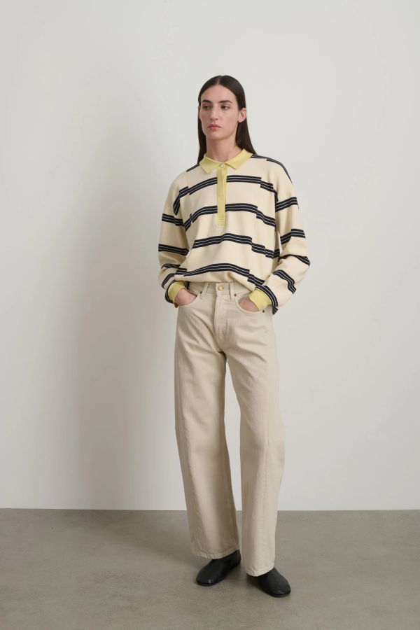 B Sides Slim Lasso Jeans - Chalk Overdye