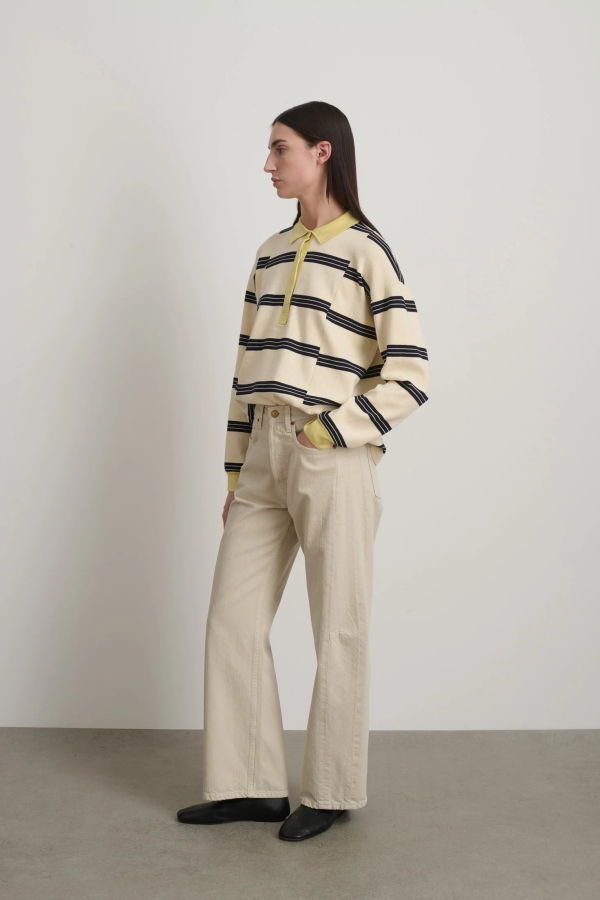 B Sides Slim Lasso Jeans - Chalk Overdye