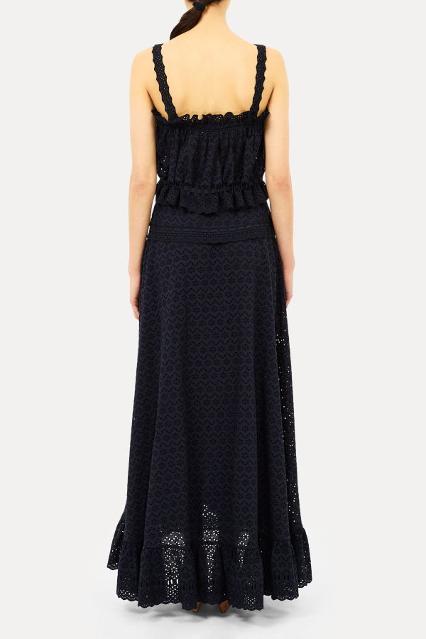 Ulla Johnson Violetta Cotton Skirt - Midnight