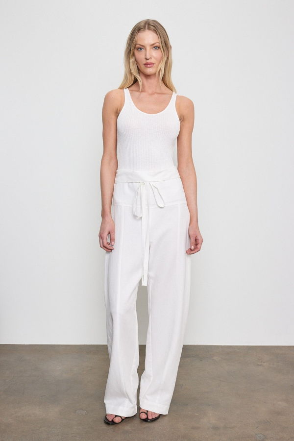 Enza Costa Military Rib Slim Tank