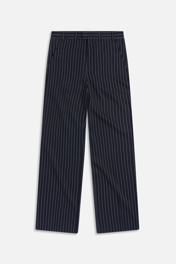 KROST Elliott Pinstripe Trouser - Dark Navy