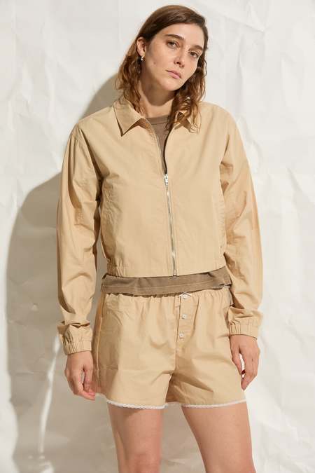 H+ Hannoh Wessel Jacket Vittoria - Blue Stripe Seersucker | Garmentory