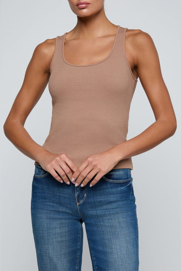 L'agence Adira Scoopneck Tank - Hazelnut