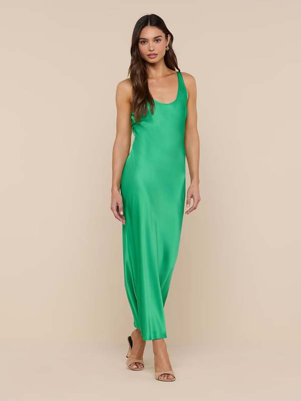 l agence akiya tank dress L'Agence- SorellaLLC cut satin drapes beautifully over the figure. L'AGENCE Akiya Tank Dress in