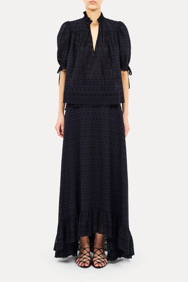 Ulla Johnson Alouette Cotton Top - Midnight
