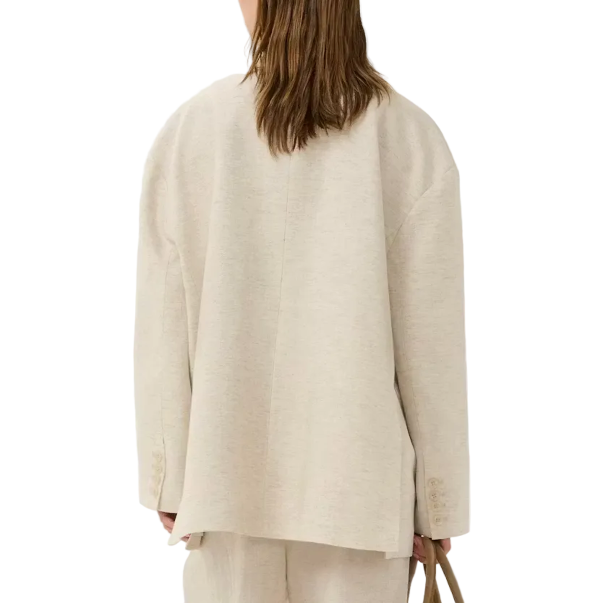 Gestuz Riava Linen Blazer - Sand - Image 4 of 4