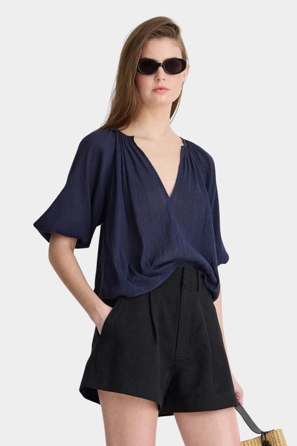 Apiece Apart Lo Campo Shirt - Navy