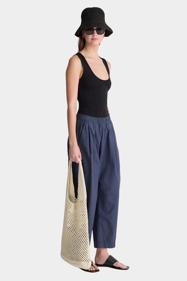 Apiece Apart Spa Pleat Pant - Navy