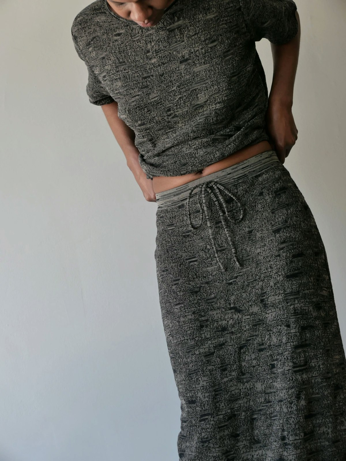 Lauren Manoogian Terra Skirt - Black Marl - Image 1 of 4
