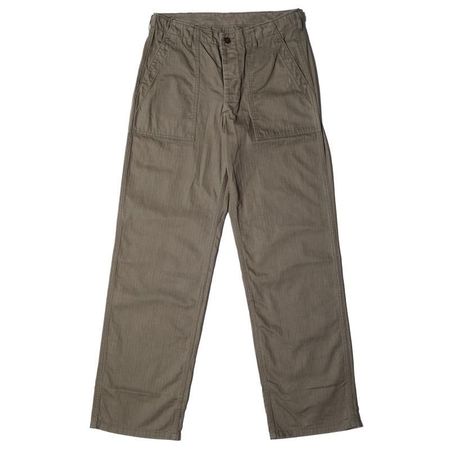 Auralee High Count Light Nylon Fatigue Pants - Dark Brown | Garmentory