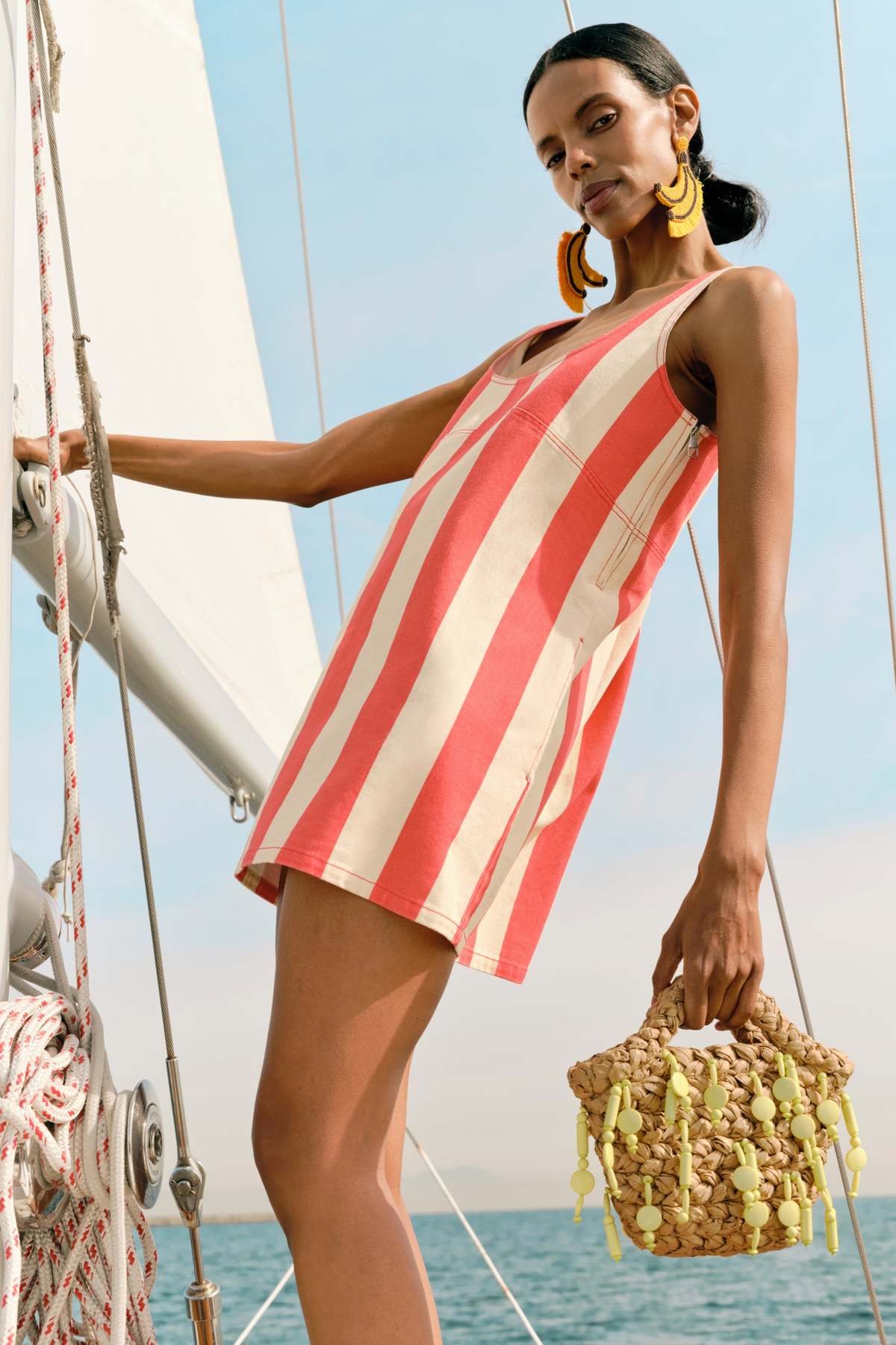 simon miller sahara striped denim mini dress Simon Miller Sahara Striped Denim Dress