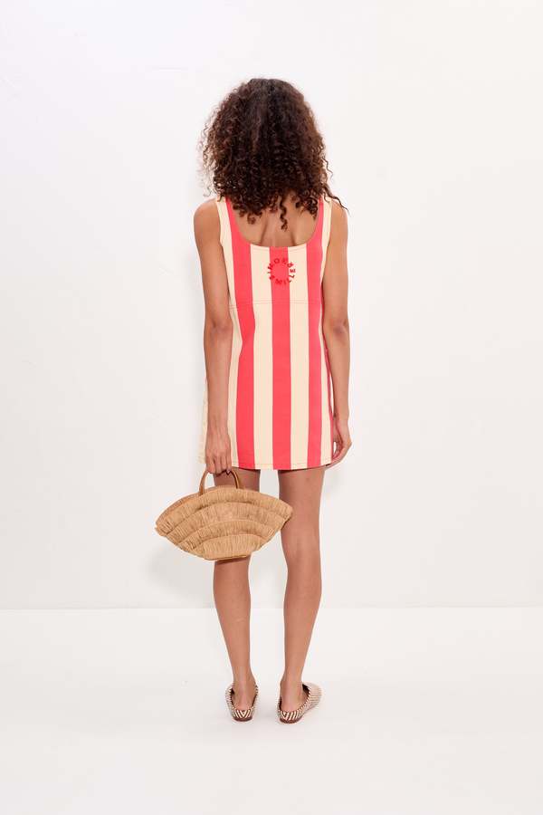 simon miller sahara striped denim dress Simon Miller Sahara Striped Denim Mini Dress