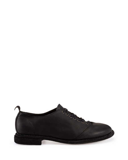 RAF SIMONS Block Heel Derby Shoe - Black | Garmentory