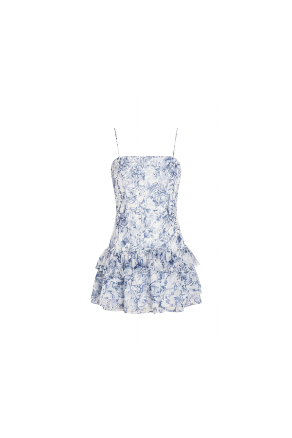 Amanda Uprichard Laureline Romper - Deep Sea