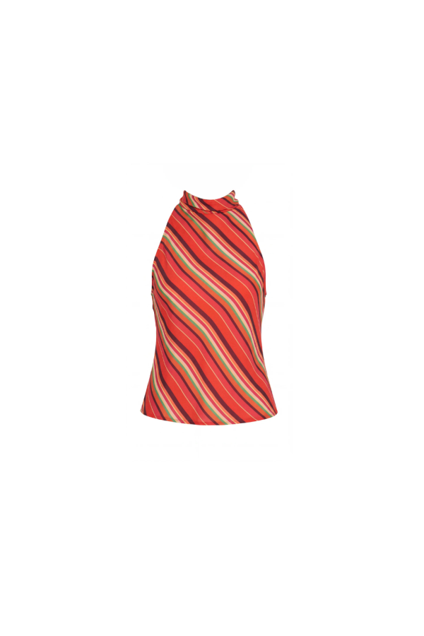 Amanda Uprichard Samba Top - Soleil Stripes
