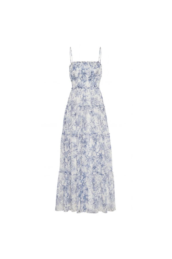 Amanda Uprichard Willow Maxi Dress - Deep Sea