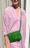 Two Grid Two Pocket Caftan - Mauve - Thumbnail 3