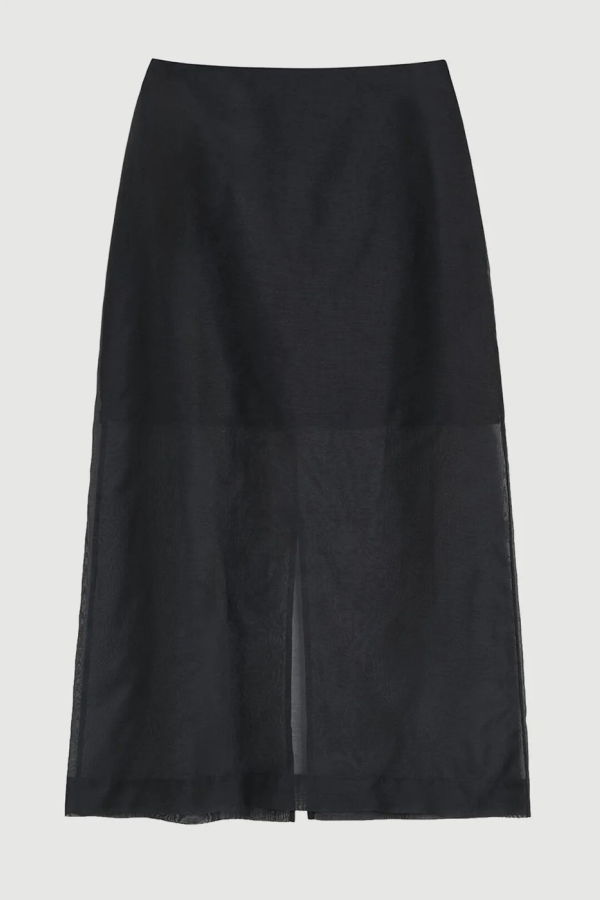 By Malene Birger Esta Soft Organza Skirt - Black