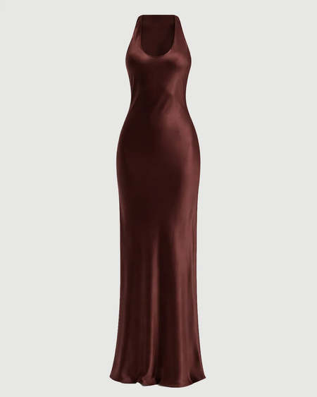 staud romy dress brown STAUD, Romy Dress in Earth, Size 0
