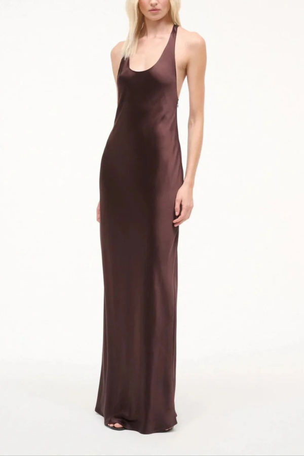 Staud Juanita Dress Dress - Brown