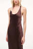 Staud Juanita Dress Dress - Brown - Thumbnail 4