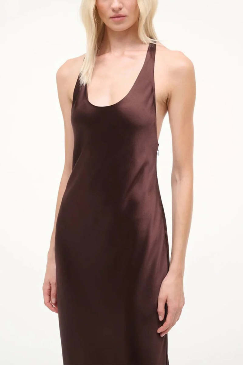 Staud Juanita Dress Dress - Brown