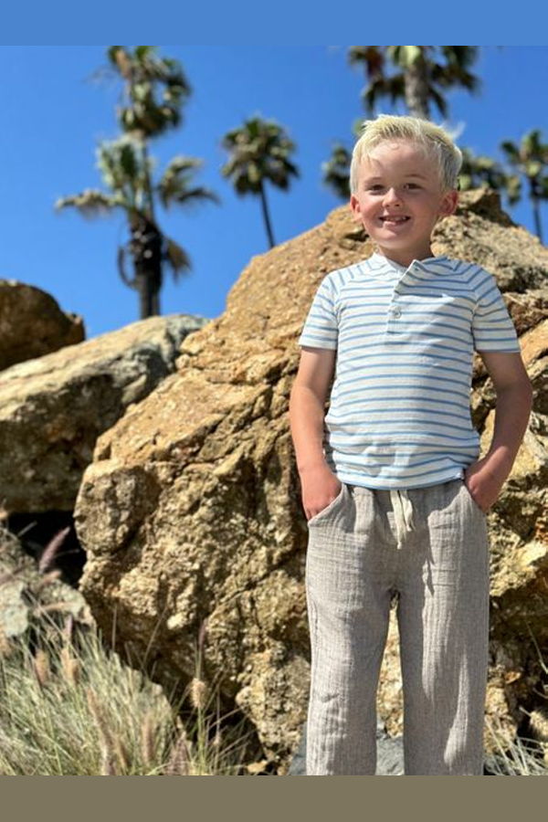 KIDS Me & Henry Bosun Gauze Pants - Beige