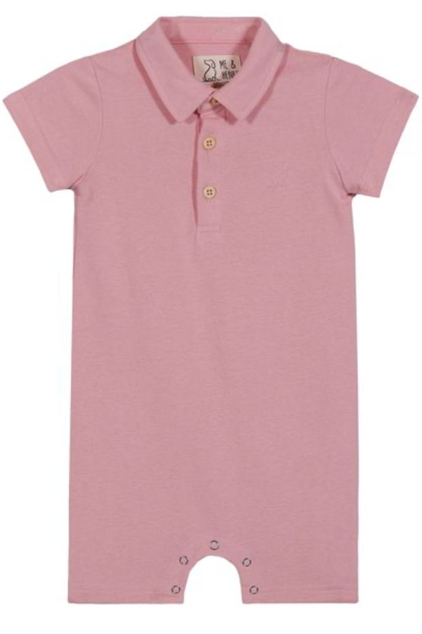 KIDS Me & Henry Drift Pique Polo Romper