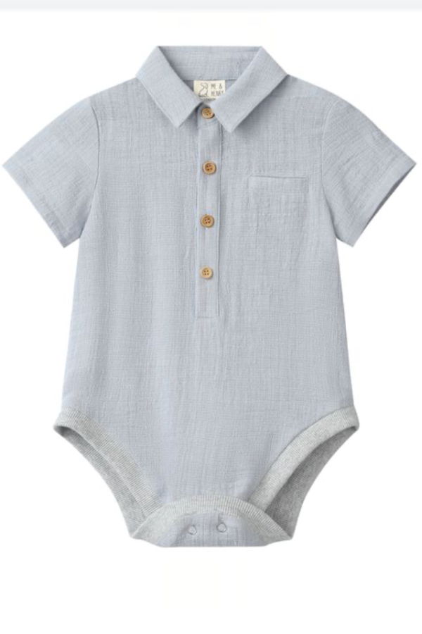 KIDS Me & Henry Helford Woven Onesie